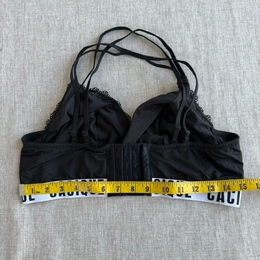 Cacique‎ Black strappy Lace Bralette wireless size 14/16